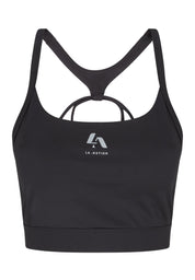 Yoga Crop Top-Black