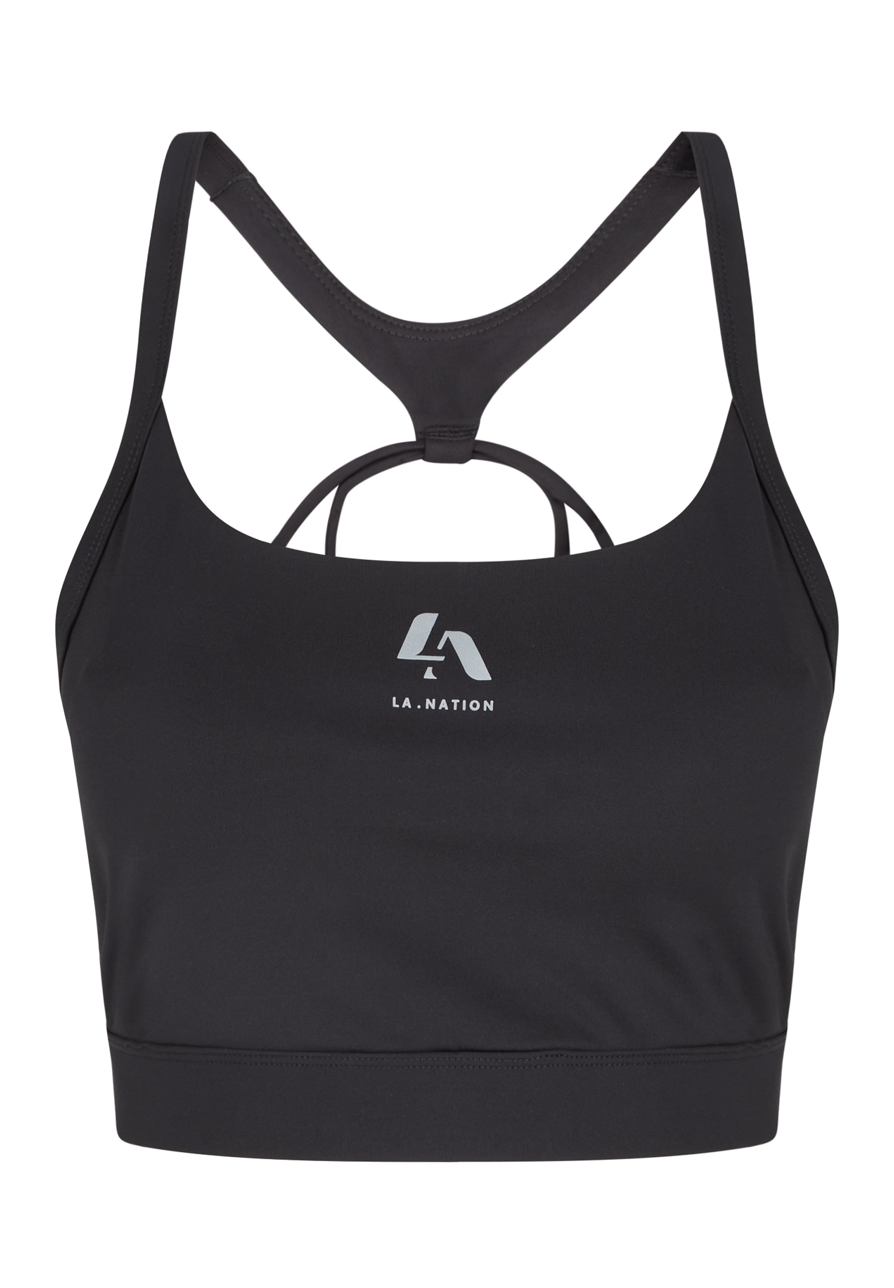 Yoga Crop Top-Black